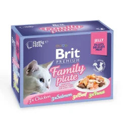 Brit Premium Kissan Märkäruoka*paloja hyytelössä Multipack 12x85g