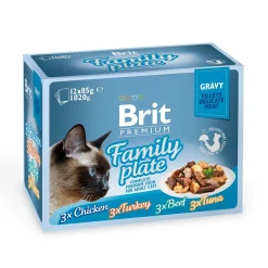 Brit Premium Kissan Märkäruoka*paloja kastik. Multipack 12x85g