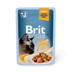 Brit Premium Kissan Märkäruoka*tonnikalapaloja kastikkees. 85g
