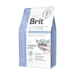 Brit Veterinary Diet Kissan Stressi|Kissan Erikoisruoka*Cat Grain Free Calm & Stress Relief Salmon & Pea