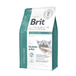 Brit Veterinary Diet Kissan Ylipaino|Kissan Erikoisruoka*Cat Grain Free Sterilised Salmon & Pea