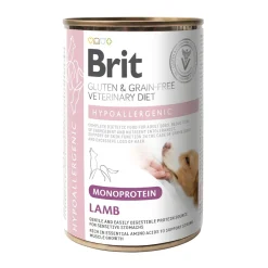 Brit Veterinary Diet Koiran Allergiat|Koiran Eläinlääkäriruoka*for dogs Hypoallergenic Monoprotein Lamb Can 400g