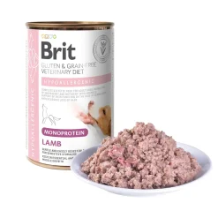 Brit Veterinary Diet Koiran Allergiat|Koiran Eläinlääkäriruoka*for dogs Hypoallergenic Monoprotein Lamb Can 400g