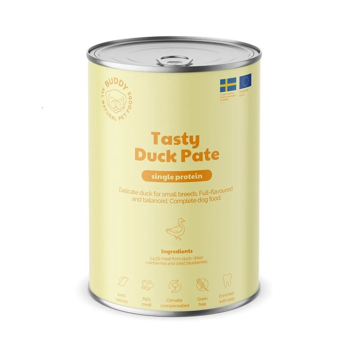 Buddy Tarjoukset Koirille|Koiran Märkäruoka Ja Makkarat*Tasty Duck Pate 400g