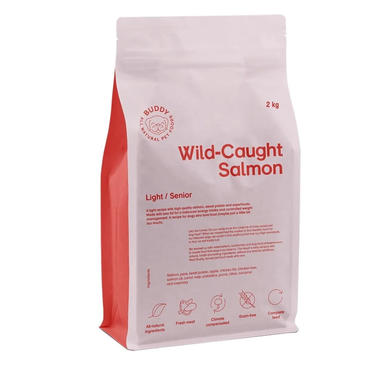 Buddy Koiranruoat Erityistapeisiin|Koiran Kuivaruoka*Wild Caught Salmon