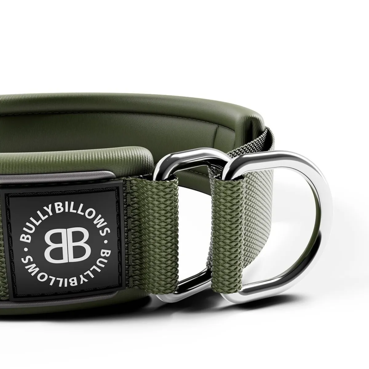 BullyBillows Koiran Heijastimet Ja Valot|Koiran Pannat*koiran puolikiristävä panta 5 cm, khaki