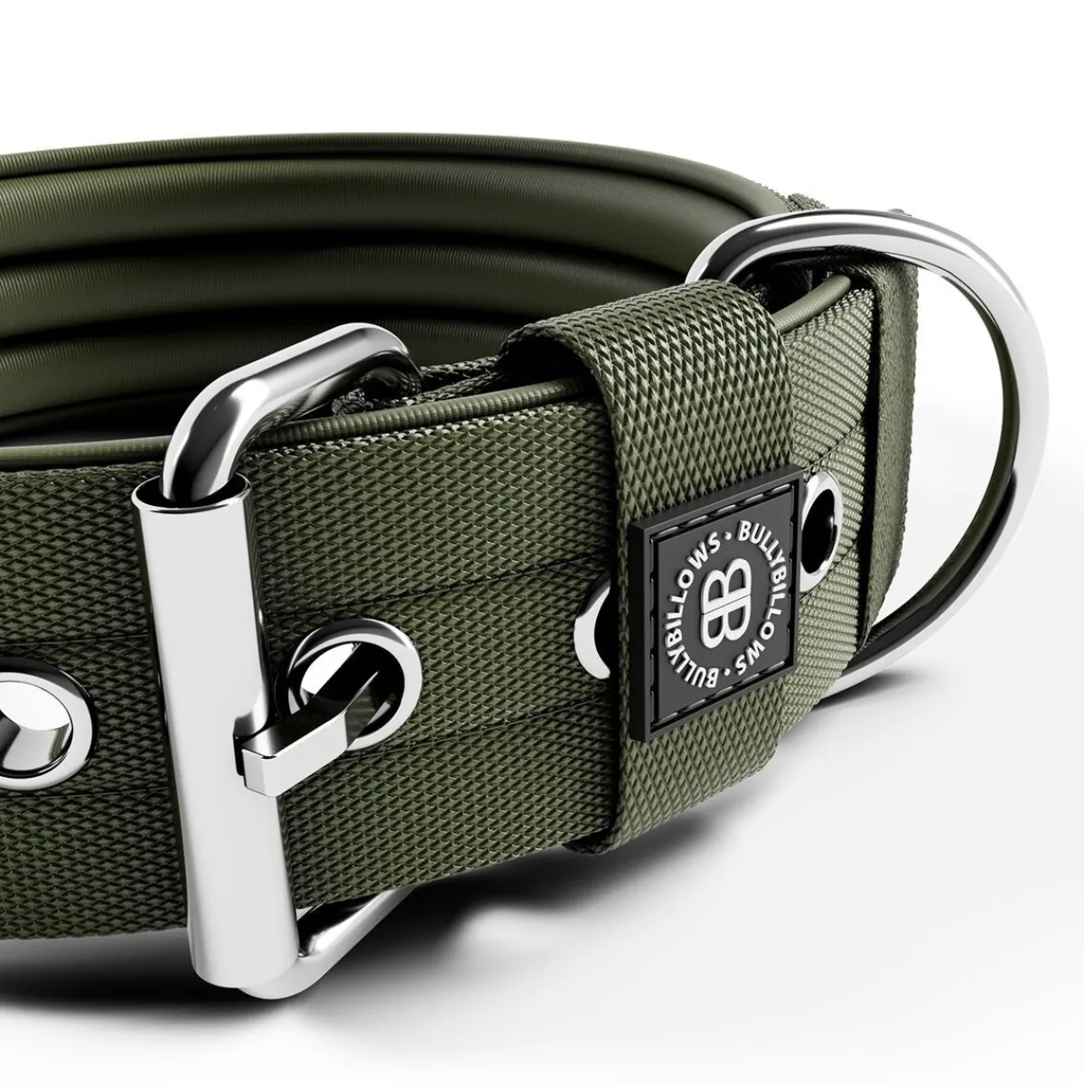 BullyBillows Koiran Pannat*solkipanta koiralle, 5 cm, khaki