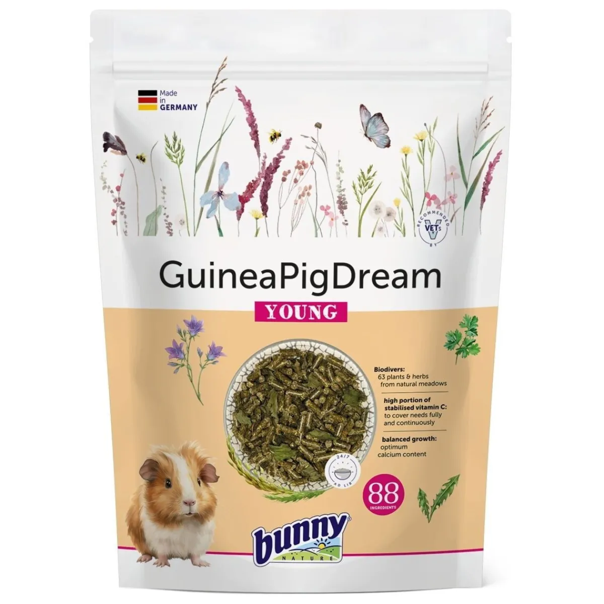 Bunny Nature Pieneläinten Ruoka|Marsun Ruoka*Bunny GuineaPigDream Young 1,5kg