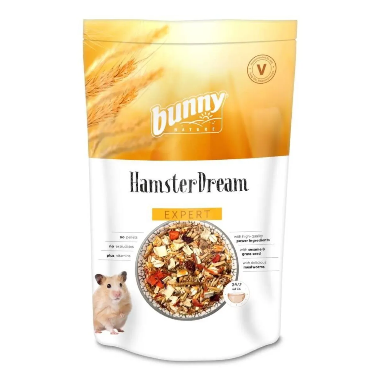 Bunny Nature Pieneläinten Ruoka|Hamsterin Ruoka*Bunny hamsterin ruoka HamsterDream Expert 500g