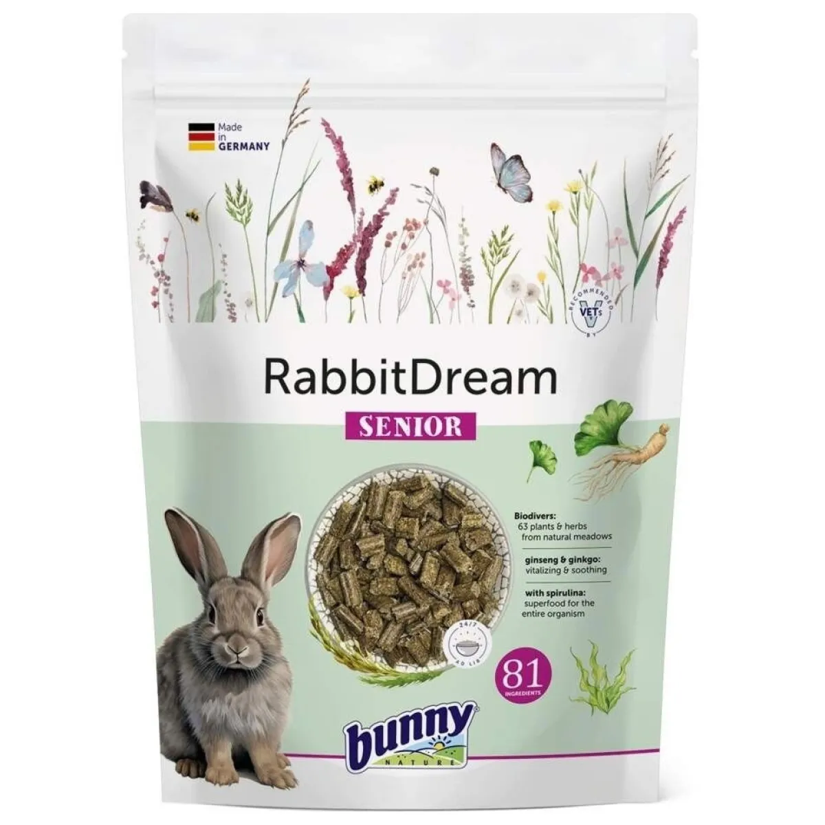 Bunny Nature Pieneläinten Ruoka|Kanin Ruoka*Bunny RabbitDream Senior 1,5kg