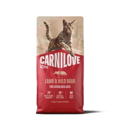 Carnilove Viljaton Kissanruoka|Kissan Kuivaruoka*Cat Active Sterilised Lamb & Wild boar