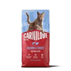 Carnilove Viljaton Kissanruoka|Kissan Kuivaruoka*Cat Adult Active Salmon & Turkey