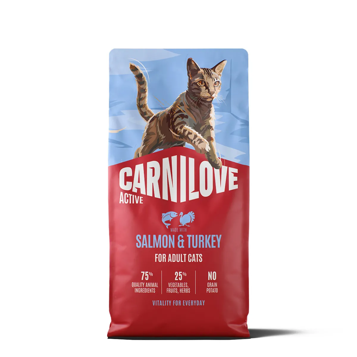 Carnilove Viljaton Kissanruoka|Kissan Kuivaruoka*Cat Adult Active Salmon & Turkey