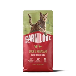 Carnilove Viljaton Kissanruoka|Kissan Kuivaruoka*Cat Adult Sterilised Active Duck & Pheasant