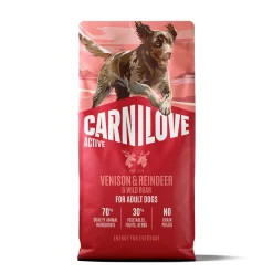 Carnilove Koiranruoat Erityistapeisiin|Koiran Kuivaruoka*Dog Adult Active Venison, Reindeer & Wild boar