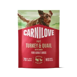 Carnilove Koiran Märkäruoka Ja Makkarat|Uutuudet Koirille*Dog Adult Turkey & Quail Patee 300 g
