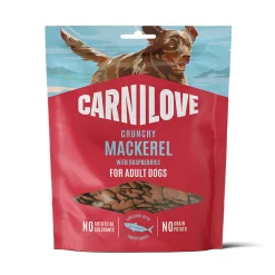 Carnilove Pikkuherkut Ja Treeninamit|Uutuudet Koirille*Dog Crunchy Snack Mackerel with Raspberries 200 g