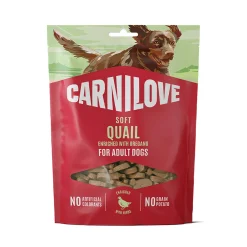 Carnilove Pehmeät Koiran Herkut|Pikkuherkut Ja Treeninamit*Dog Soft Snack Quail with Oregano 200 g