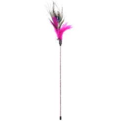 Flamingo Kissanhuiskat Ja -Onget*Cat Dangler Feathers 36cm