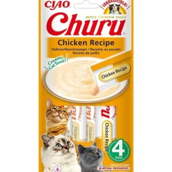 Churu Nestemäiset Kissanherkut|Ruokalisukkeet*Creamy Kissanherkku Pyree Kana 4kpl