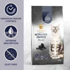 Compact Care Paakkuuntuva Kissanhiekka|Hajustamaton Kissanhiekka*Activated Carbon Unscented 4 x 10kg