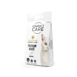 Compact Care Paakkuuntuva Kissanhiekka|Hajustamaton Kissanhiekka*Premium White Unscented 10 kg