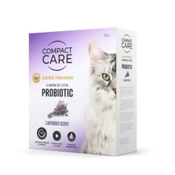 Compact Care Paakkuuntuva Kissanhiekka|Hajustettu Kissanhiekka*Probiotic Lavender 10l