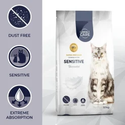 Compact Care Tarjoukset Kissoille|Hajustamaton Kissanhiekka*Sensitive 10 kg