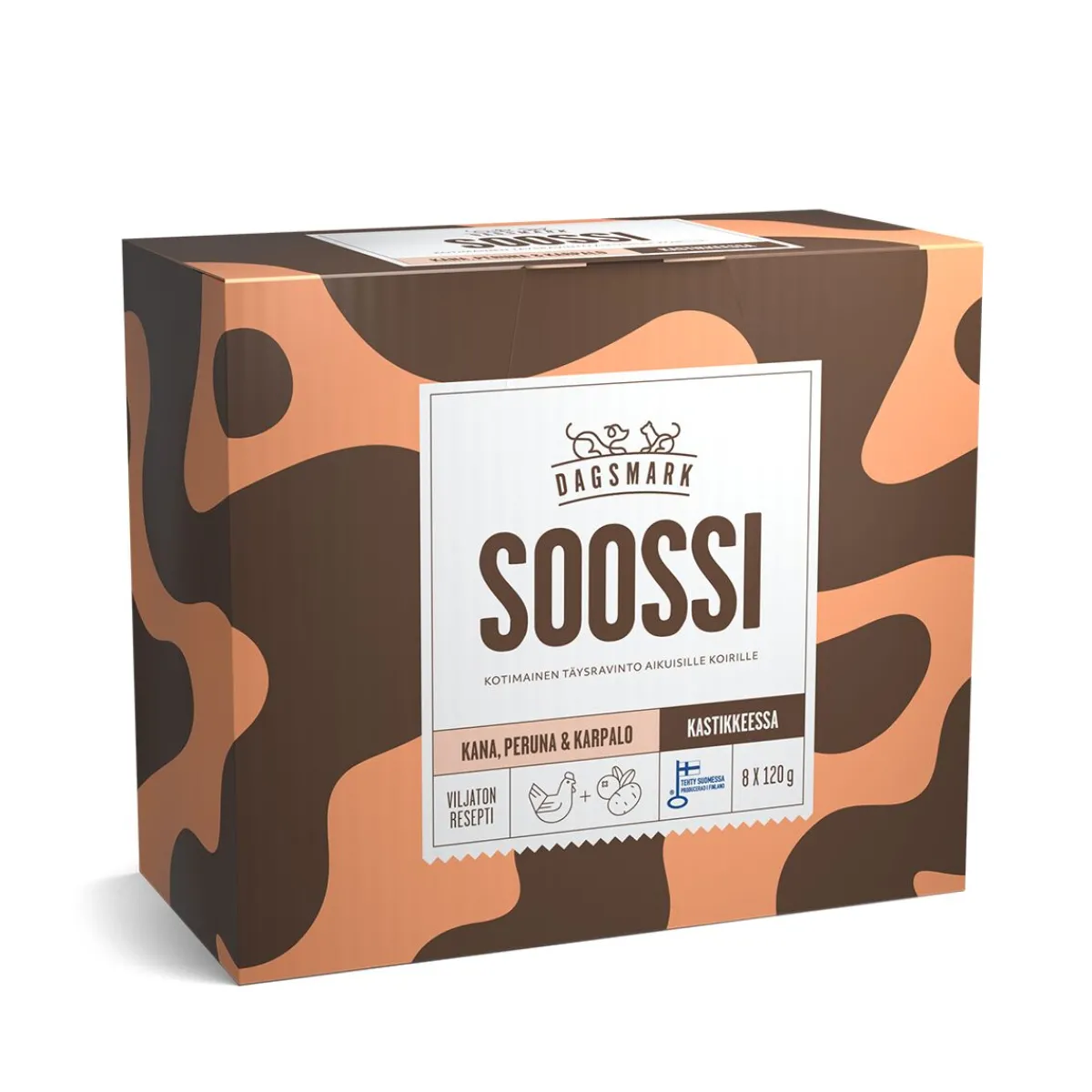 Dagsmark Koiran Märkäruoka Ja Makkarat|Uutuudet Koirille*SOOSSI kana-peruna-karpalo kastikkeessa 8 x 120 g