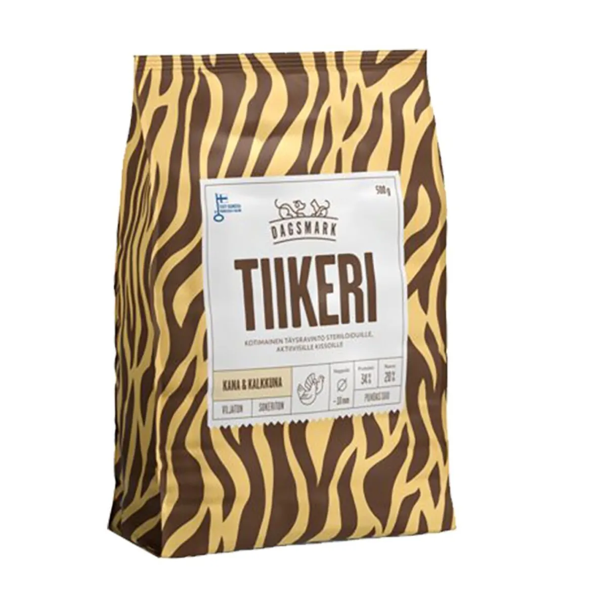 Dagsmark Kissan Kuivaruoka|Kotimainen Kissanruoka*Tiikeri 4x500 g