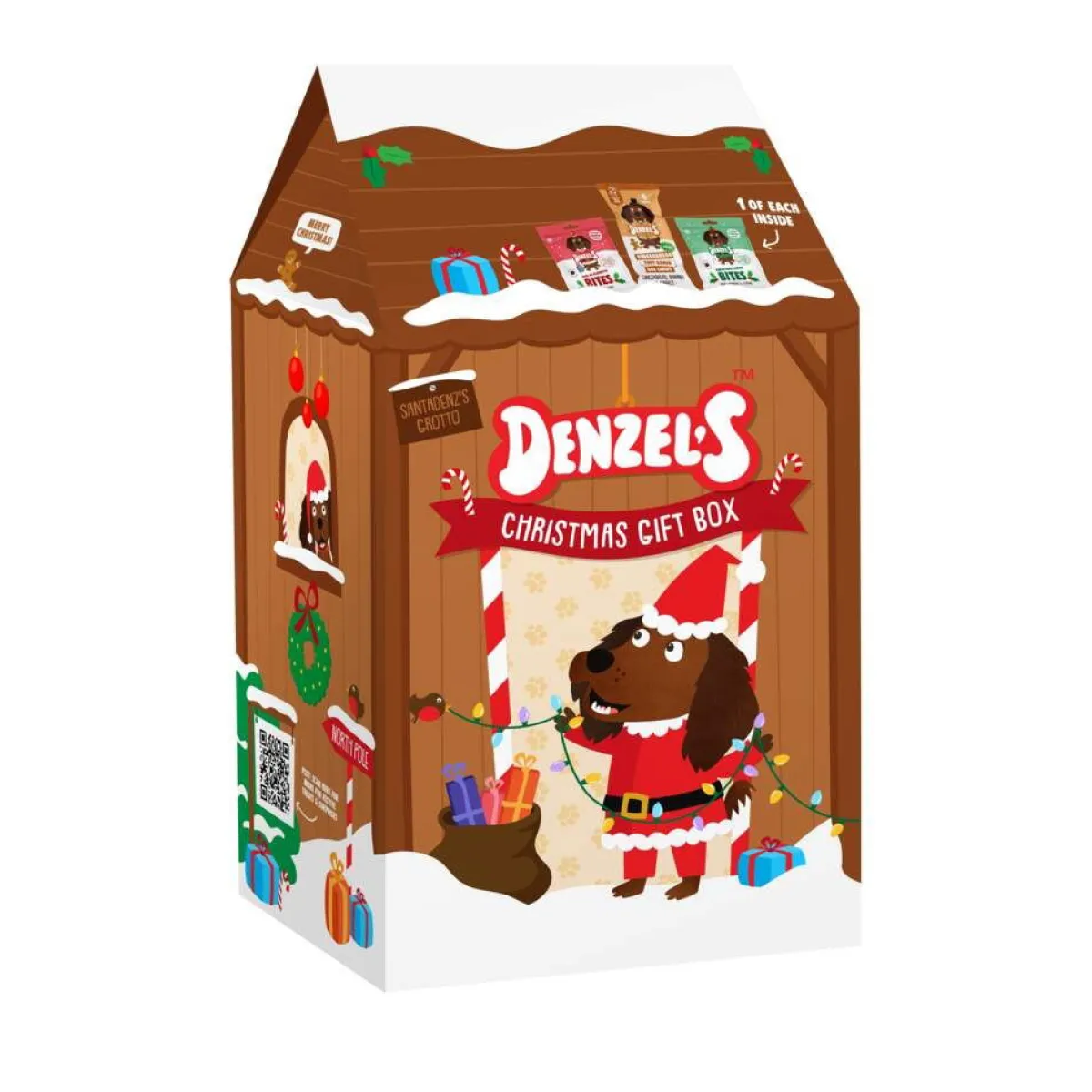 Denzel's Koiran Jouluherkut Ja Kalenterit|Pikkuherkut Ja Treeninamit*Christmas -herkkulahjapakkaus koiralle 175g