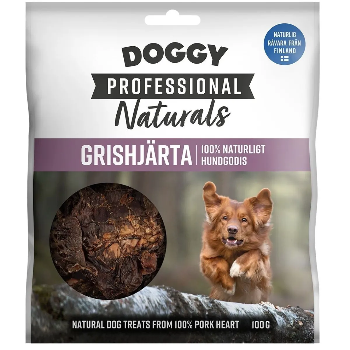 Doggy Täyslihaherkut*Naturals Possunsydän 100 g