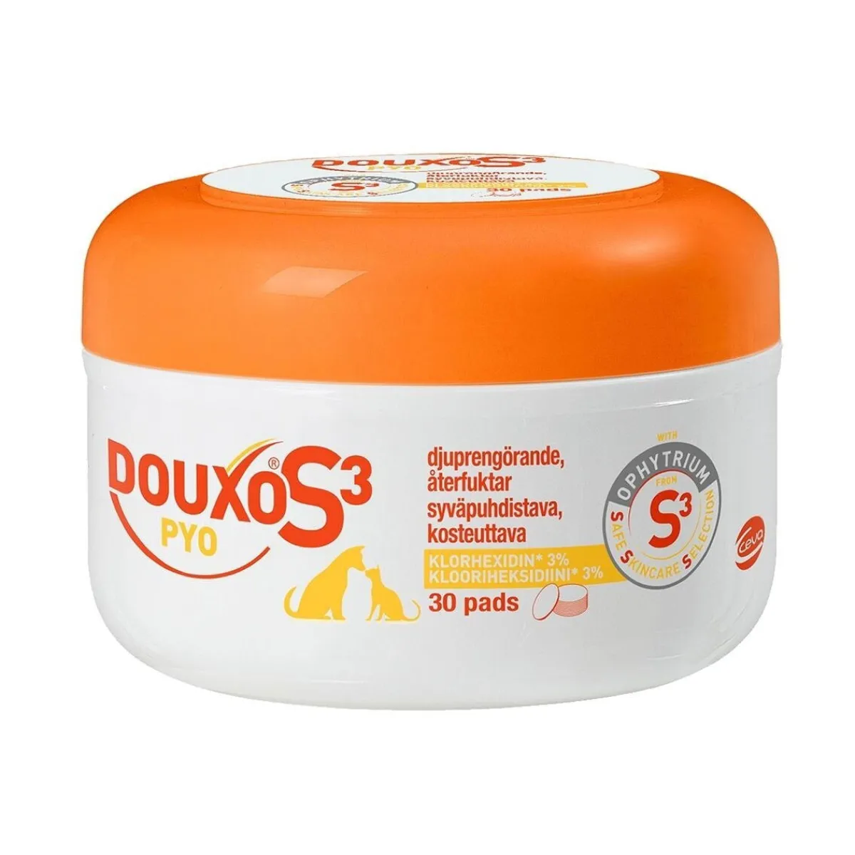 Douxo Koiran Iho-Ongelmat Ja Hot Spot|Iho-Ongelmat Ja Hot Spot*S3 Pyo pads 30 kpl