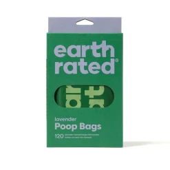 Earth Rated Koirankakan Kerääminen*kakkapussi kahvoilla PCR-muovia 120 kpl, laventeli