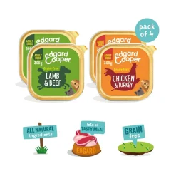 Edgard & Cooper™ Tarjoukset Koirille|Viljaton Koiranruoka*Edgard & Cooper Dog Multipack 4x300g