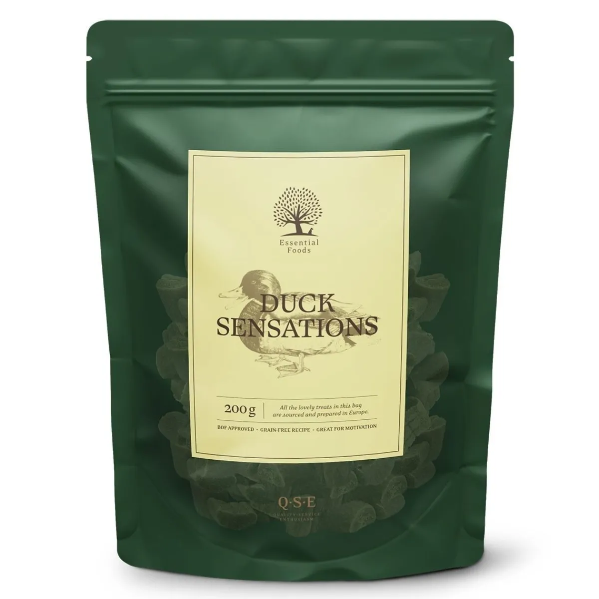 Essential Foods Pehmeät Koiran Herkut|Pikkuherkut Ja Treeninamit*ESSENTIAL Duck Sensations 200g