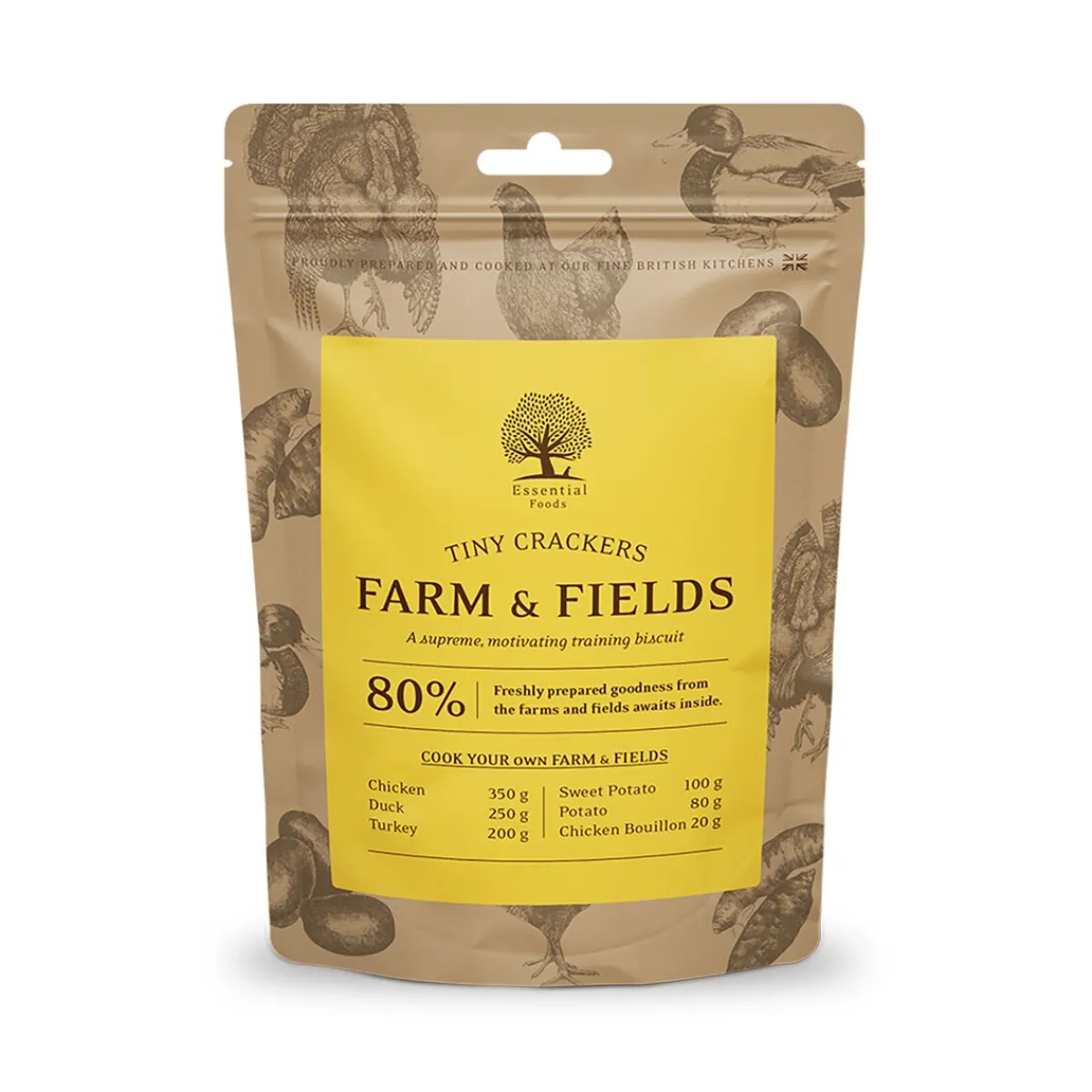Essential Foods Pikkuherkut Ja Treeninamit*ESSENTIAL Farm&Fields Crackers 100g