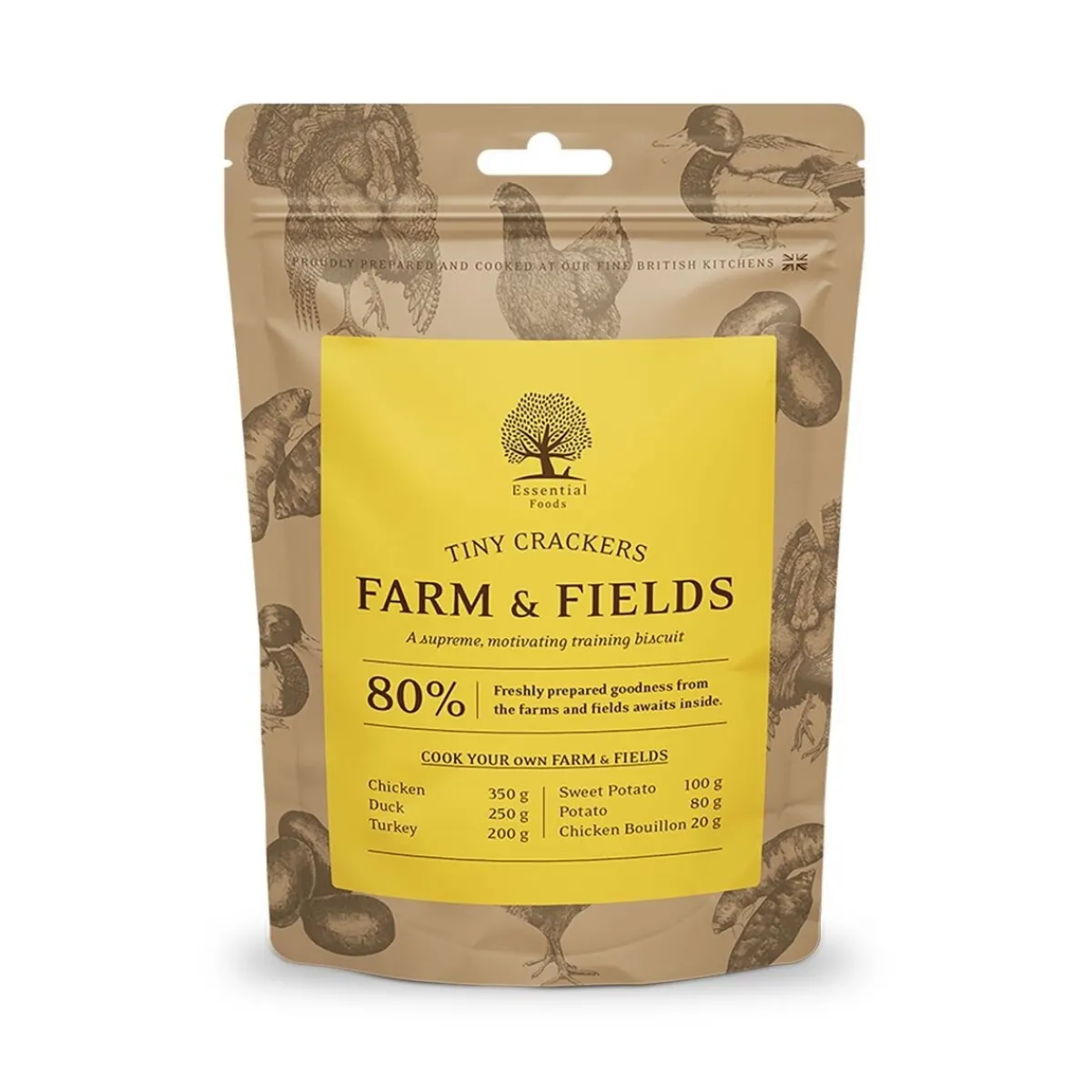 Essential Foods Pikkuherkut Ja Treeninamit*ESSENTIAL Farm&Fields Crackers 100g