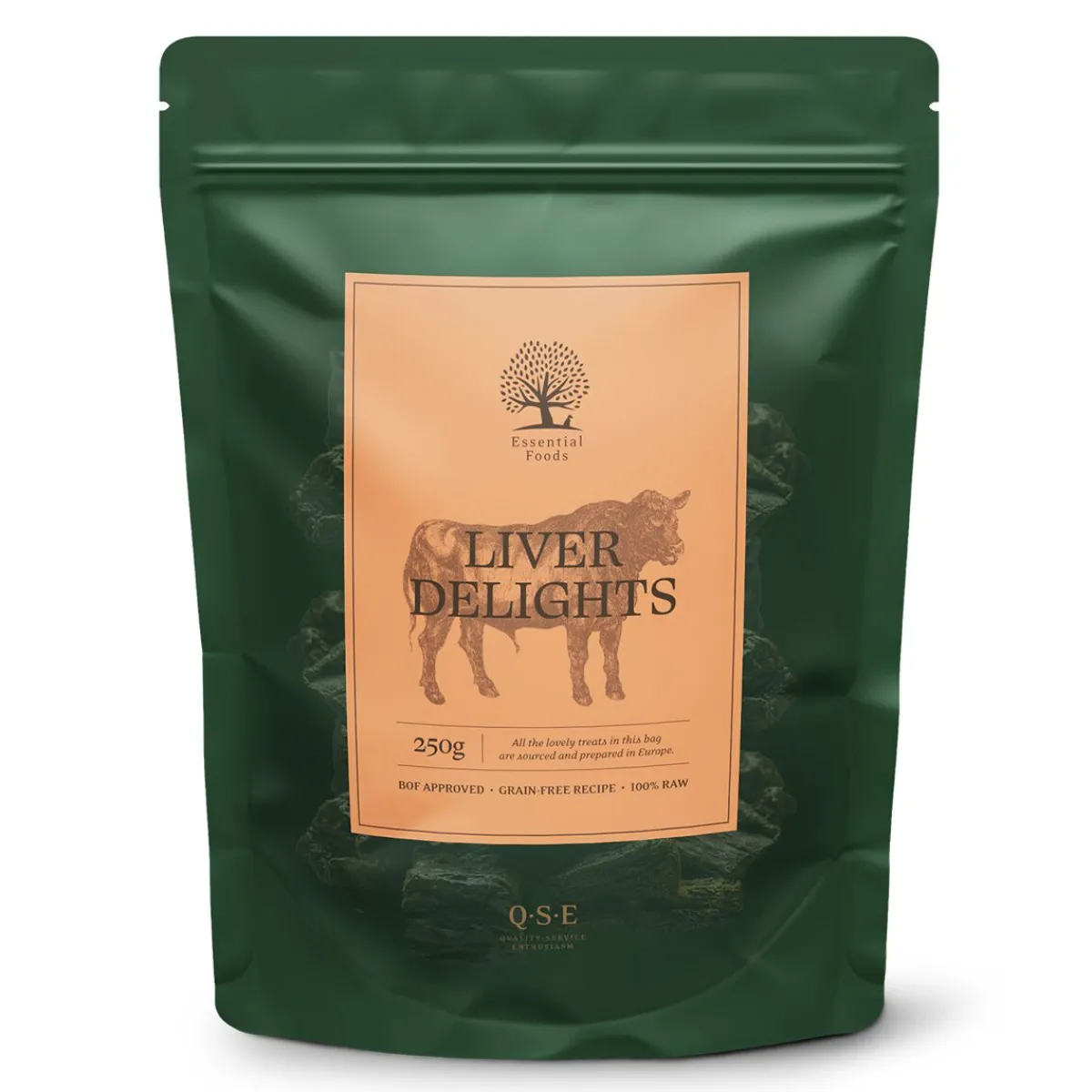 Essential Foods Täyslihaherkut|Pikkuherkut Ja Treeninamit*ESSENTIAL Liver Delights 250g