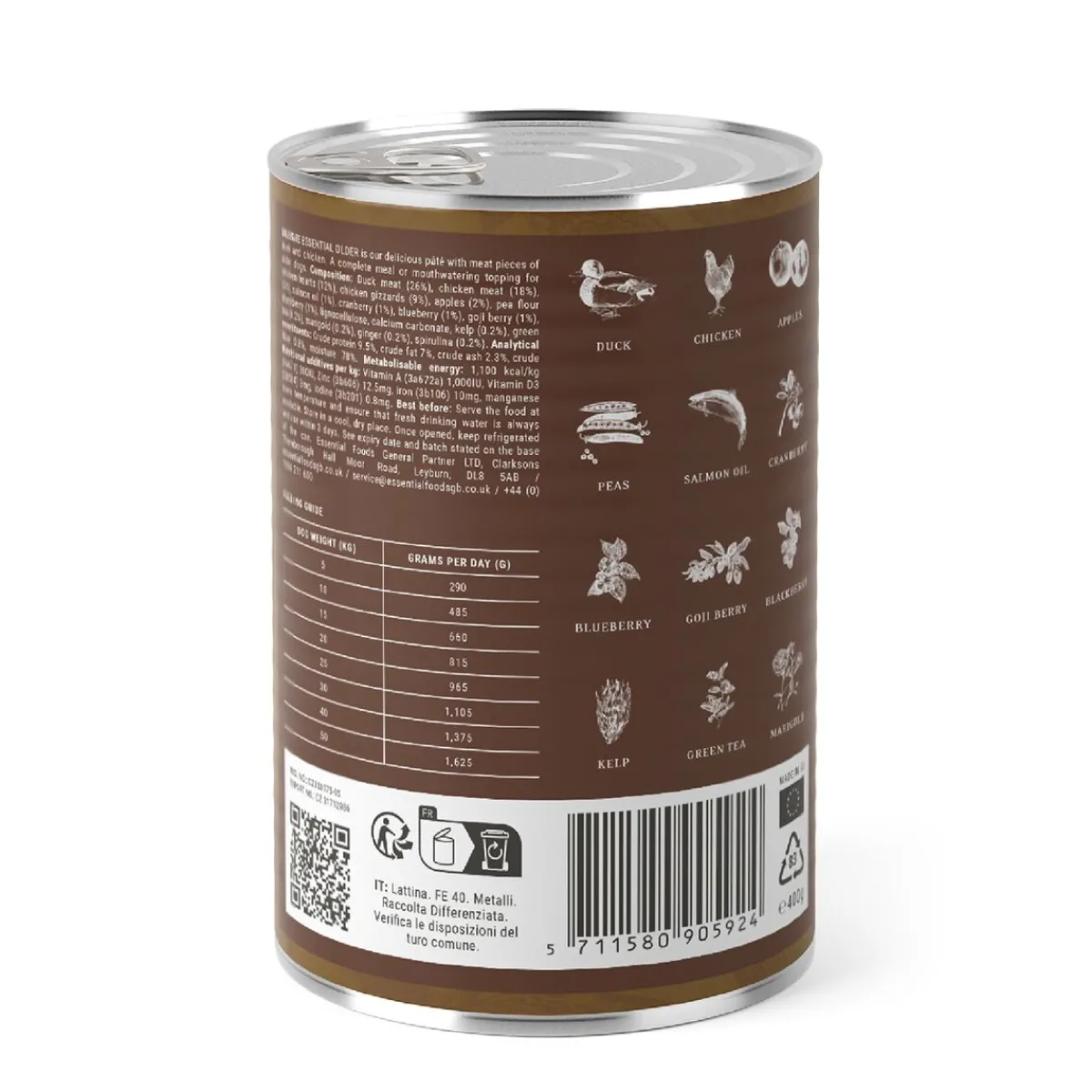 Essential Foods Koiran Märkäruoka Ja Makkarat*ESSENTIAL OLDER PATÉ 400g