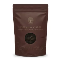 Essential Foods Pehmeät Koiran Herkut|Pikkuherkut Ja Treeninamit*ESSENTIAL Salmon & Parsley Small Sausages 150 g