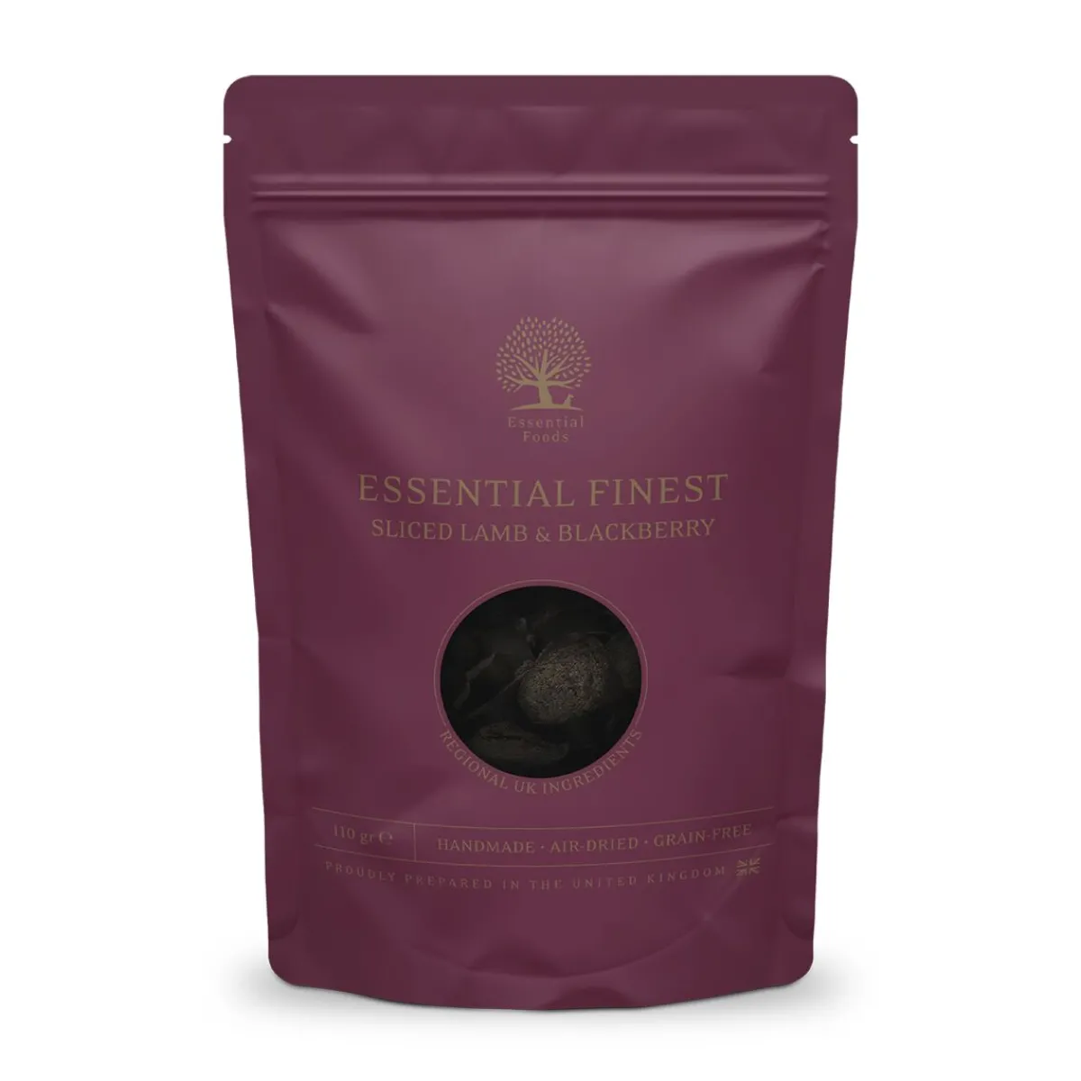 Essential Foods Pehmeät Koiran Herkut|Pikkuherkut Ja Treeninamit*ESSENTIAL Sliced Lamb&Blackberry 110g