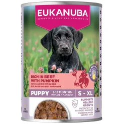 Eukanuba Penturuoka|Penturuoka*Dog Wet Puppy Nauta & Kurpitsa 400 g