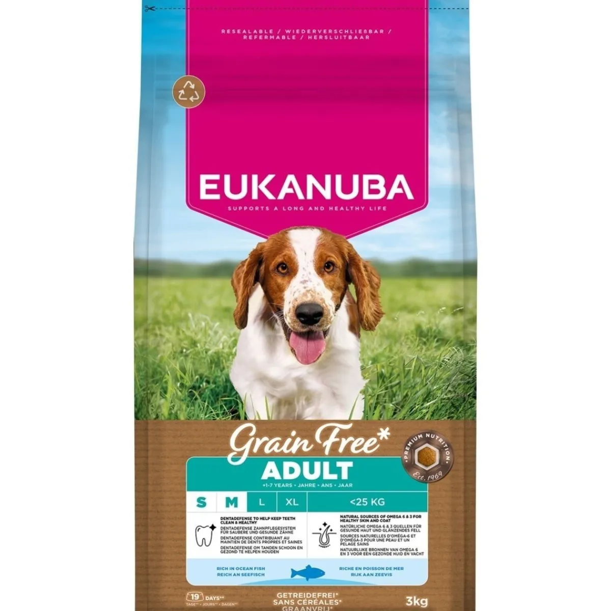 Eukanuba Koiran Kuivaruoka*Grain Free Adult Small & Medium Breed Ocean Fish