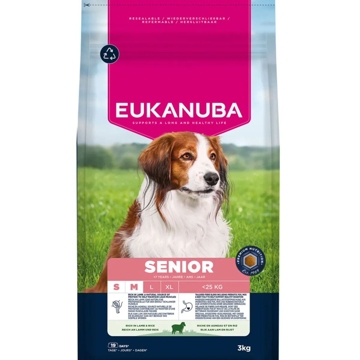 Eukanuba Koiran Kuivaruoka|Senioriruoka*Senior Small & Medium Breed Lamb & Rice