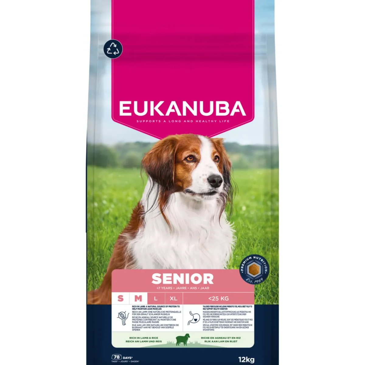 Eukanuba Koiran Kuivaruoka|Senioriruoka*Senior Small & Medium Breed Lamb & Rice