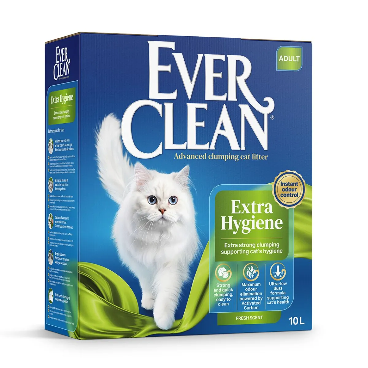 Ever Clean Paakkuuntuva Kissanhiekka|Hajustettu Kissanhiekka*Extra Hygiene Fresh Scent