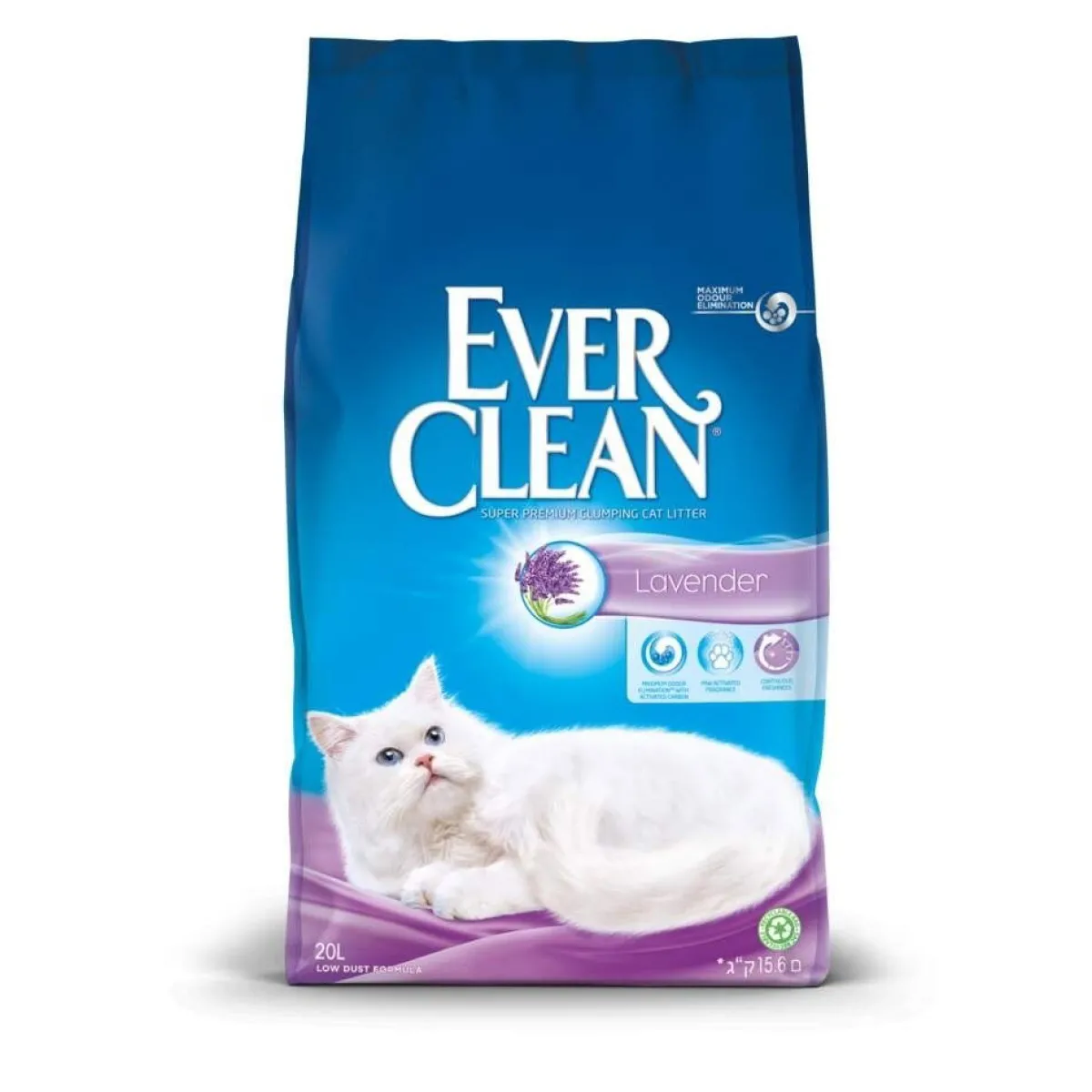 Ever Clean Paakkuuntuva Kissanhiekka|Tarjoukset Kissoille*Extra Hygiene Lavender 4 x 10L
