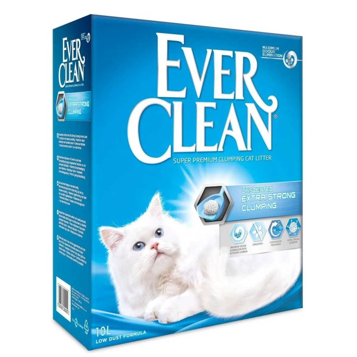 Ever Clean Tarjoukset Kissoille*Extra Strong Unscented 4 x 10L