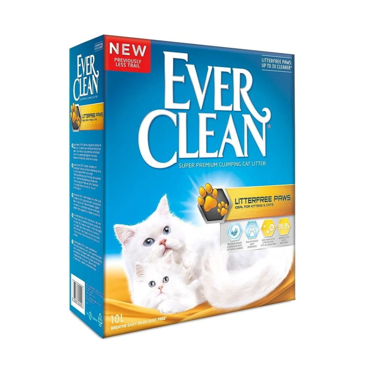 Ever Clean Paakkuuntuva Kissanhiekka|Tarjoukset Kissoille*Litterfree Paws 4 x 10L